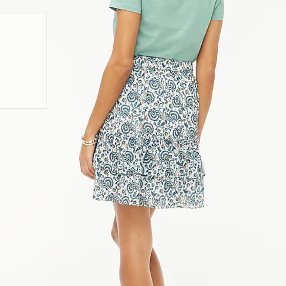 J Crew Factory NWT tiered ruffle skirt, sz M